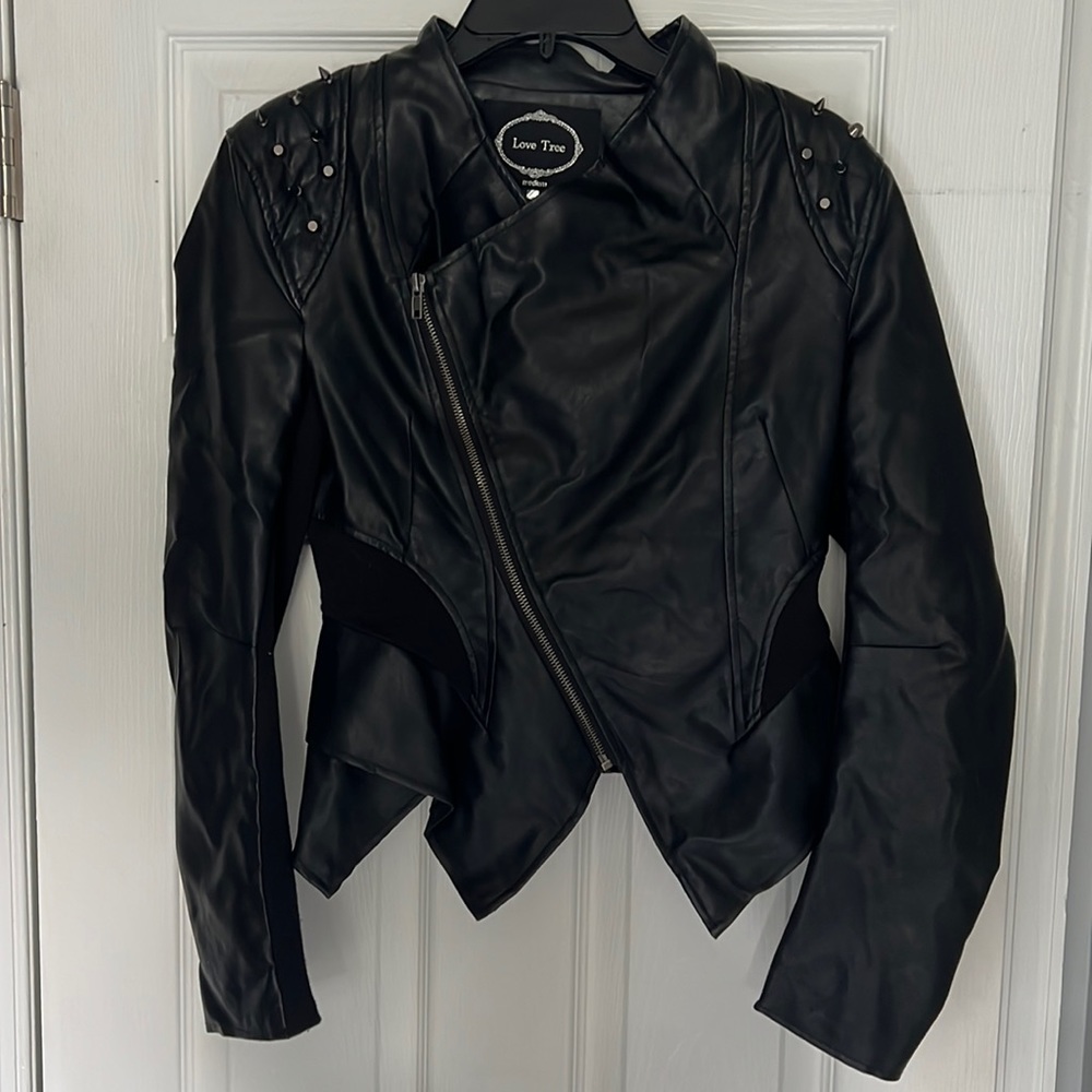 Black Faux Leather Jacket